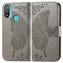 Чехол UniCase Butterfly Pattern для Motorola Moto E20 - Grey: фото 1 из 12