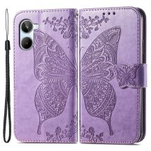 Чехол UniCase Butterfly Pattern для Realme 10 - Light Purple: фото 1 из 5