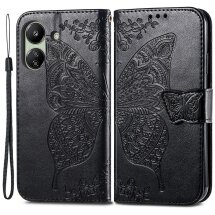 Чехол UniCase Butterfly Pattern для Xiaomi Redmi 13C / Poco C65 - Black: фото 1 из 5