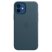 Оригинальный чехол MagSafe Leather Case для Apple iPhone 12 / iPhone 12 Pro (MHKE3ZE/A) - Baltic Blue: фото 1 из 11