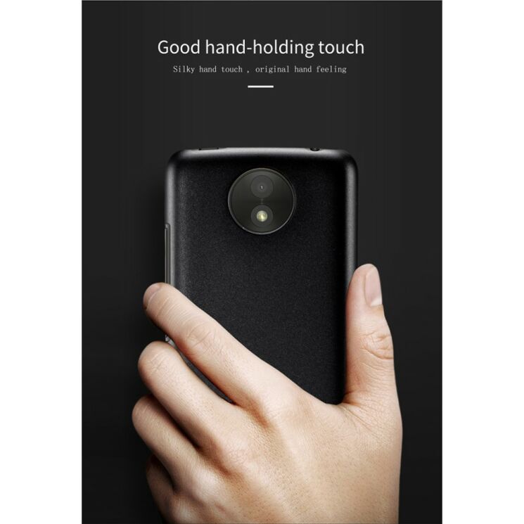 Пластиковый чехол LENUO Silky Touch для Motorola Moto C Plus - Black: фото 8 из 9