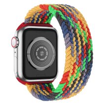 Ремінець Deexe Nylon Knitting для Apple Watch 38 / 40 / SE 40 / 41 mm - Green / Colorful: фото 1 з 6