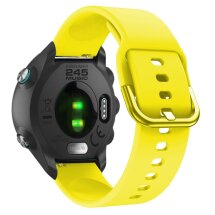 Ремінець Deexe Soft Silicone для годинників Garmin з кріпленням Quick Release 20mm - Yellow: фото 1 з 4