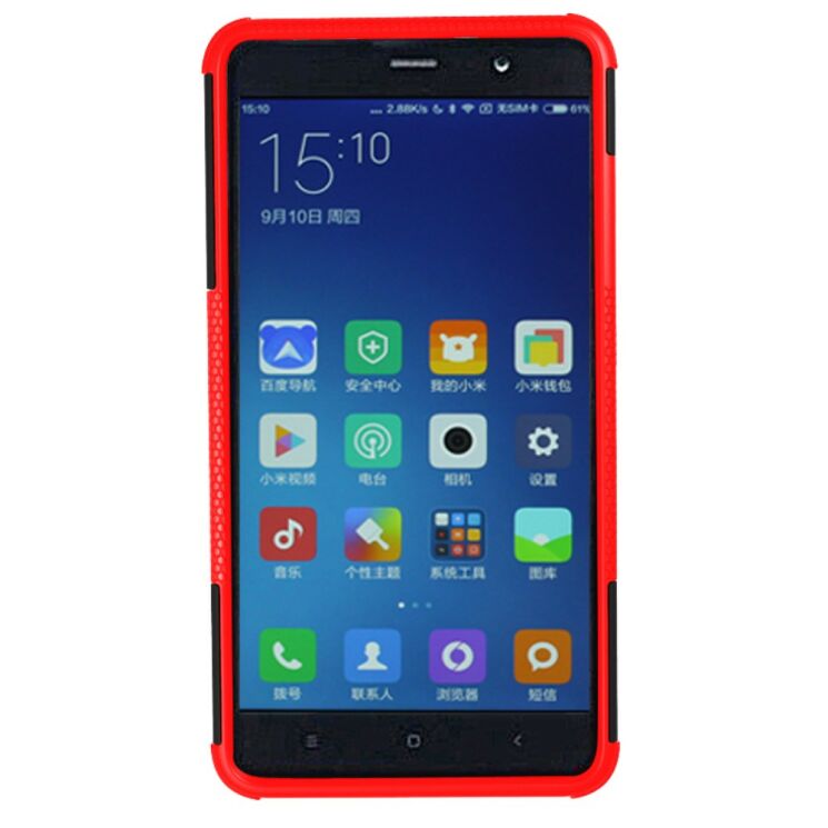 Защитный чехол UniCase Hybrid X для Xiaomi Redmi Note 3 / Note 3 Pro - Red: фото 4 из 8