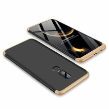 Захисний чохол GKK Double Dip Case для OnePlus 6 - Black / Gold: фото 1 з 9