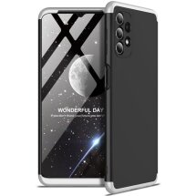 Захисний чохол GKK Double Dip Case для Samsung Galaxy A32 (А325) - Black / Silver: фото 1 з 8