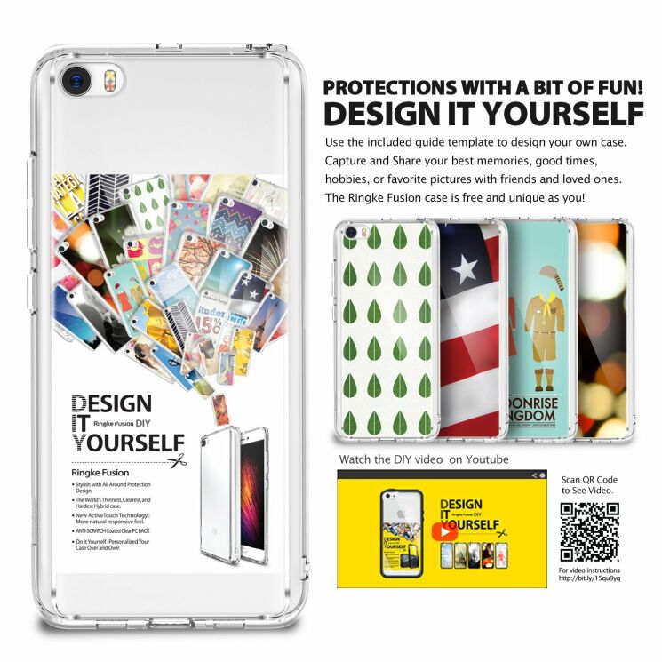 Защитный чехол RINGKE Fusion для Xiaomi Mi5 - Crystal Clear: фото 7 из 7