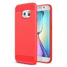 Защитный чехол UniCase Carbon для Samsung Galaxy S6 edge (G925) - Red: фото 1 из 9