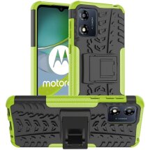 Защитный чехол UniCase Hybrid X для Motorola Moto E13 - Green: фото 1 из 14