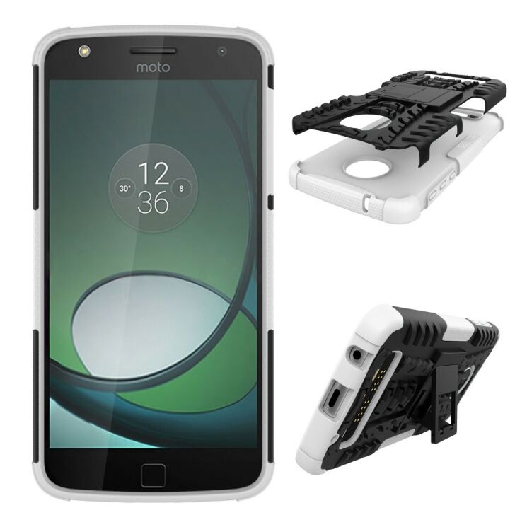 Захисний чохол UniCase Hybrid X для Motorola Moto Z Play - White: фото 2 з 10