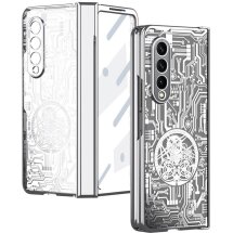 Защитный чехол UniCase Mechanical Legend для Samsung Galaxy Fold 4 - Silver: фото 1 из 12