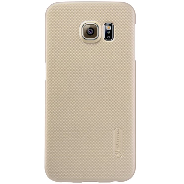 Пластиковая накладка NILLKIN Frosted Shield для Samsung Galaxy S6 edge (G925) - Gold: фото 1 з 16
