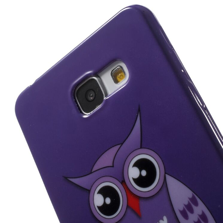 Силиконовая накладка Deexe Life Style для Samsung Galaxy A3 (2016) - Owls on a Branch: фото 6 из 7