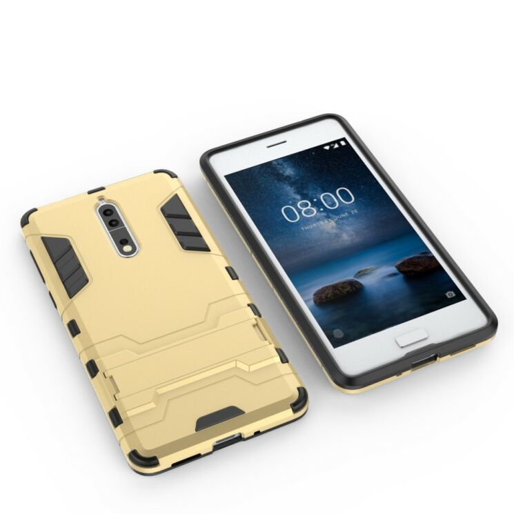Захисний чохол UniCase Hybrid для Nokia 8 - Silver: фото 5 з 7