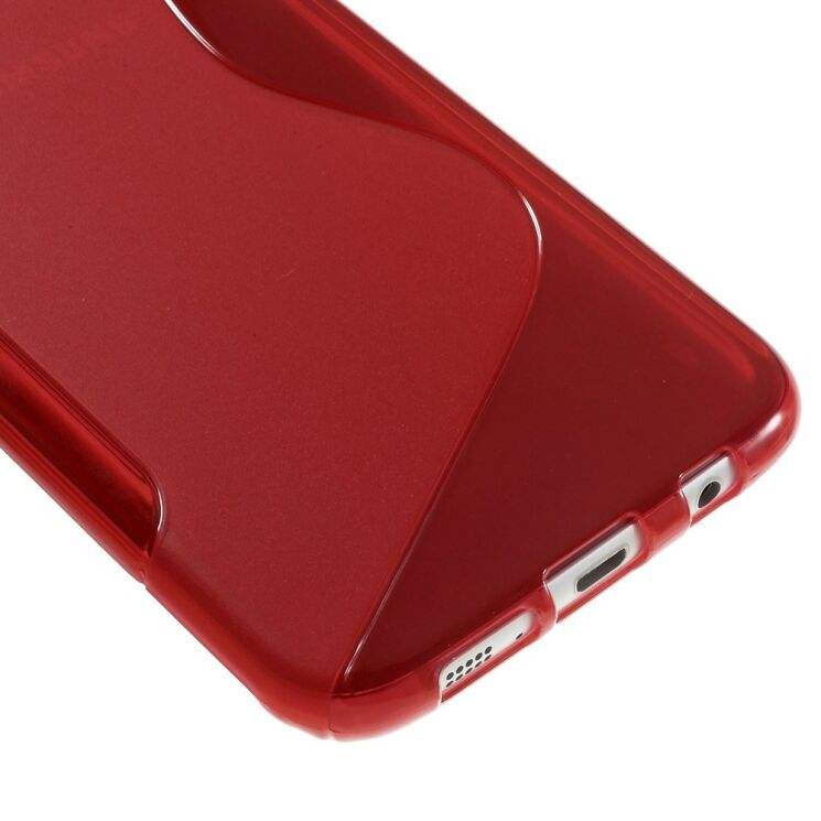 Силиконовая накладка Deexe S Line для Samsung Galaxy S7 edge (G935) - Red: фото 5 из 6