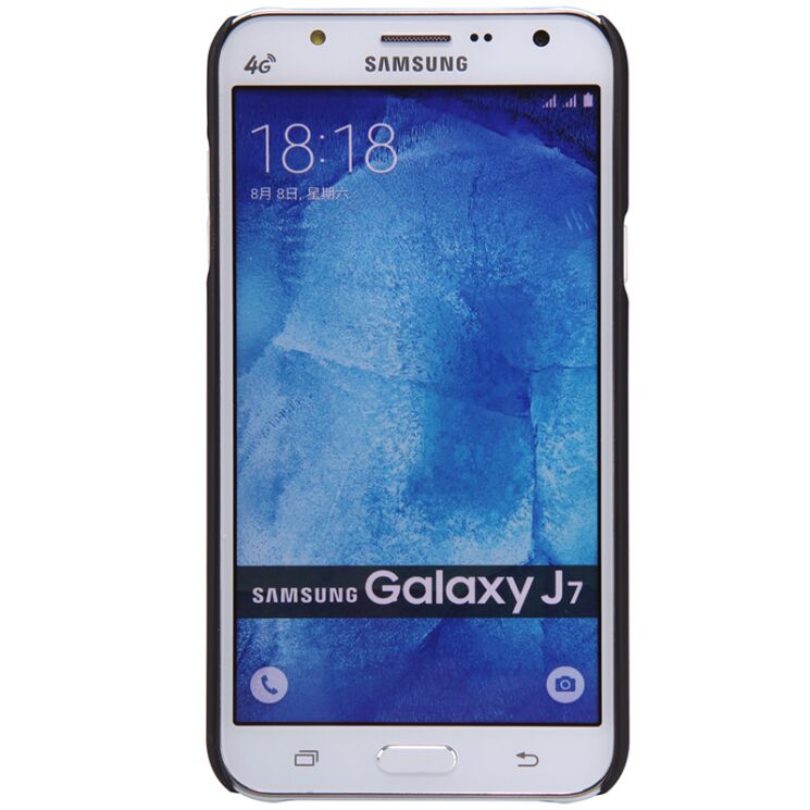 Пластиковая накладка NILLKIN Frosted Shield для Samsung Galaxy J7 (J700) - Black: фото 2 з 14