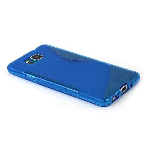 Силиконовая накладка Deexe S Line для Samsung Galaxy Alpha (G850) - Blue: фото 2 з 4