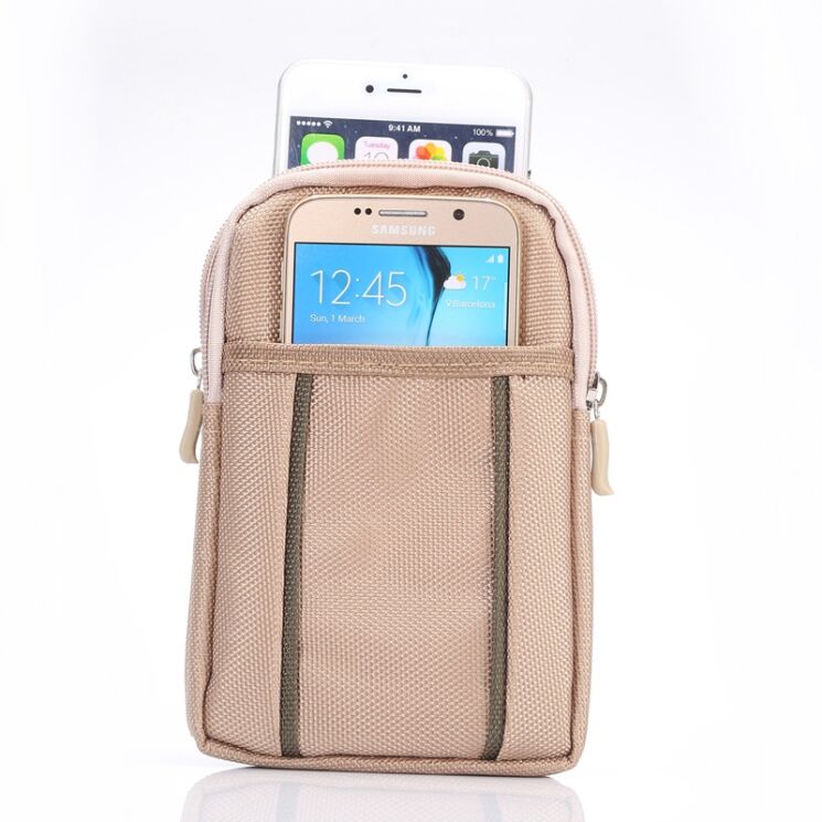 Универсальная сумка для смартфонов UniCase Huxtone Bag - Khaki: фото 4 из 8