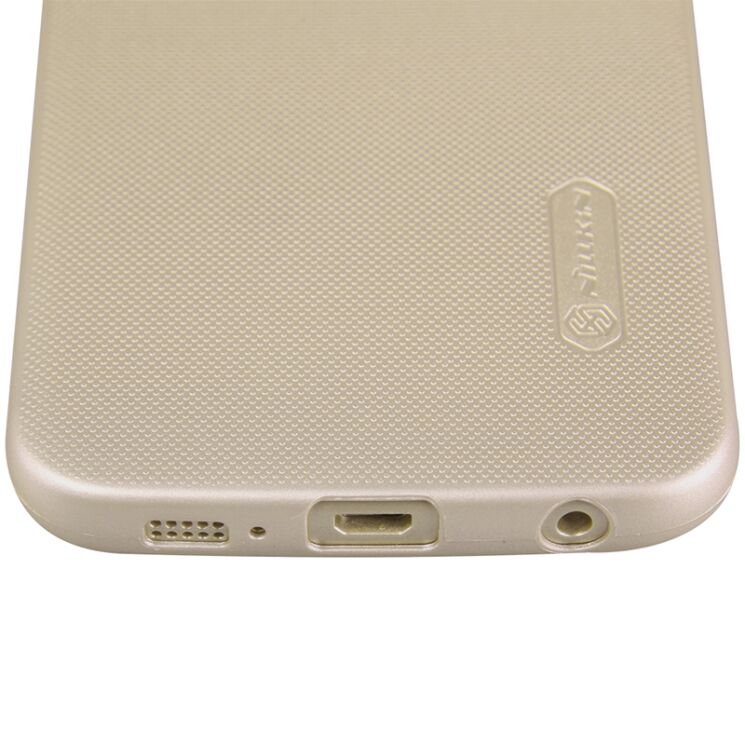 Пластиковая накладка NILLKIN Frosted Shield для Samsung Galaxy S6 edge (G925) - Gold: фото 4 из 16