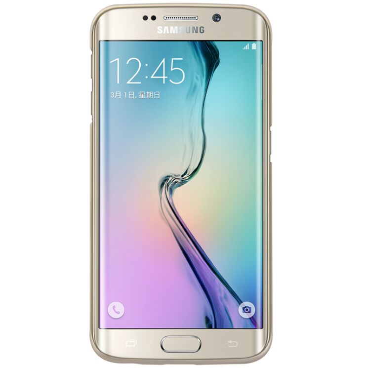 Пластиковая накладка NILLKIN Frosted Shield для Samsung Galaxy S6 edge (G925) - Gold: фото 2 з 16