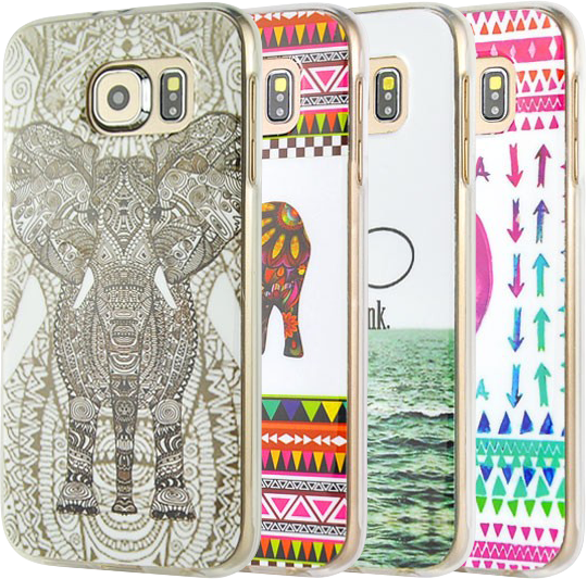 Силиконовая накладка Deexe Life Style для Samsung Galaxy S6 (G920) - Elephant Pattern: фото 7 из 7