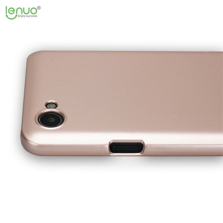 Пластиковый чехол LENUO Silky Touch для LG Q6 - Gold: фото 5 из 10