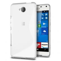 Силиконовый (TPU) чехол Deexe S Line для Microsoft Lumia 650 - Transparent: фото 1 из 6