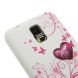 Силиконовая накладка Deexe Flower Pattern для Samsung S5 mini (G800) - Heart Pattern (SM5-8705F). Фото 3 з 5
