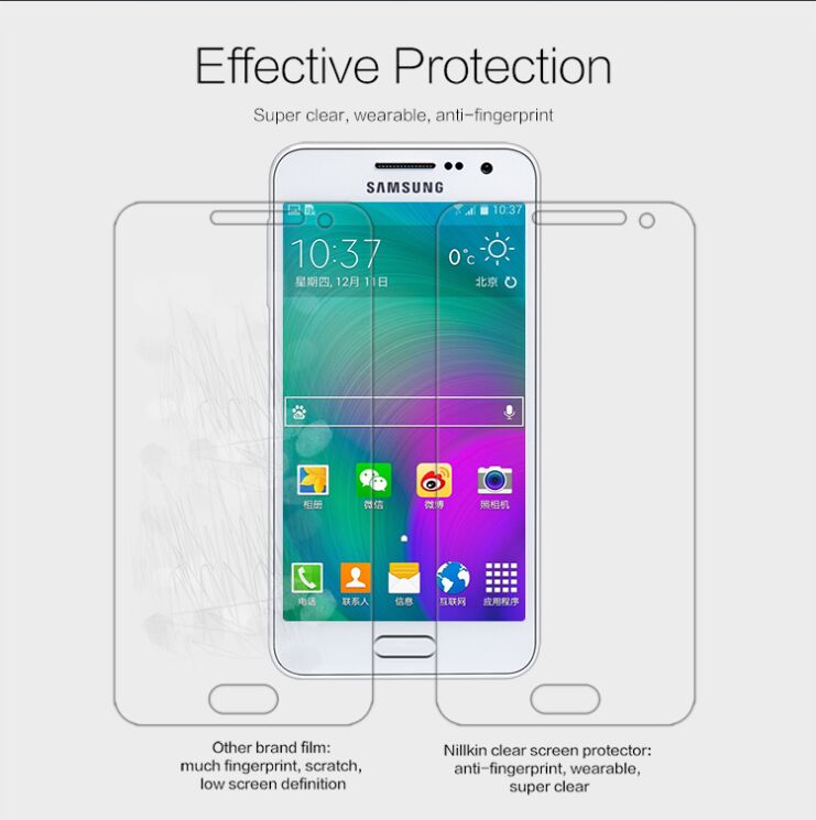 Защитная пленка NILLKIN SuperClear для Samsung Galaxy A3 (A300): фото 2 из 6