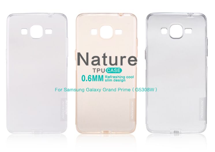 Силиконовая накладка NILLKIN Nature TPU для Samsung Galaxy Grand Prime (G530/531) - White: фото 6 из 11