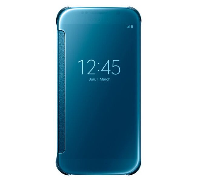 Чехол Clear View Cover для Samsung Galaxy S6 (G920) EF-ZG920 - Blue: фото 2 из 9