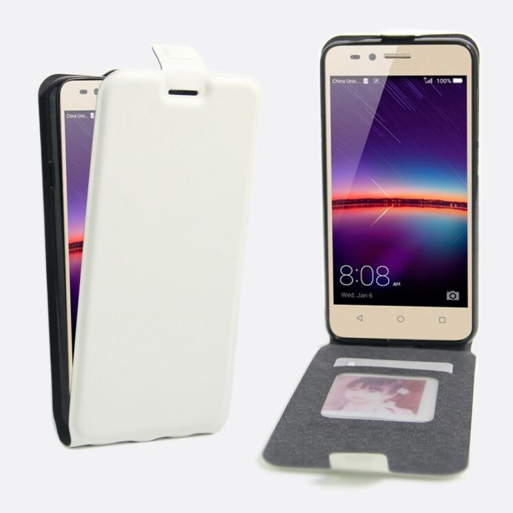 Чехол Deexe Flip Case для Huawei Y3 II - White: фото 1 из 5