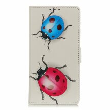 Чехол Deexe Life Style Wallet для Huawei Honor 9X Lite - Ladybugs: фото 1 из 3