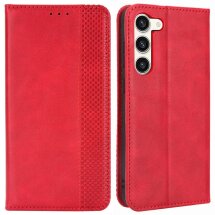 Чехол Deexe Retro Style для Samsung Galaxy S23 (S911) - Red: фото 1 из 8