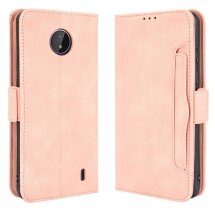 Чохол Deexe Wallet Stand для Nokia C10 / C20 - Pink: фото 1 з 15