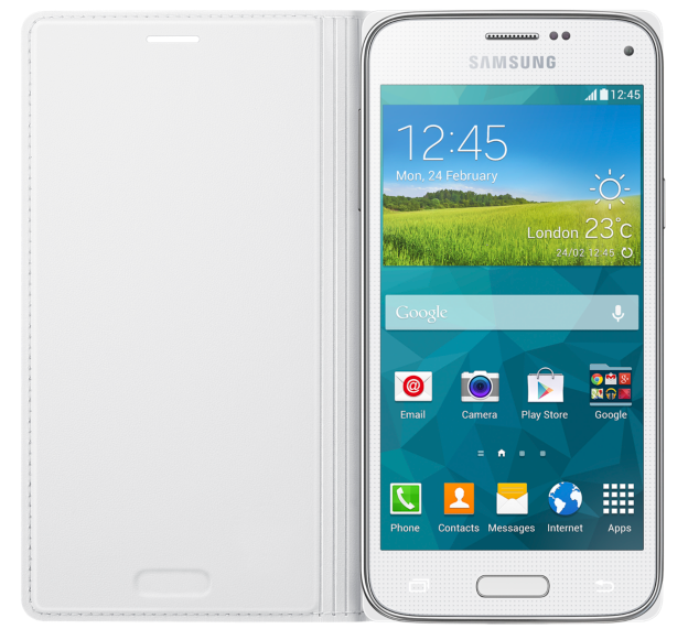 Чохол Flip Cover для Samsung Galaxy S5 mini (G800) EF-FG800BBEGWW: фото 2 з 3