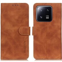Чехол-книжка KHAZNEH Retro Wallet для Xiaomi 13 - Brown: фото 1 из 9