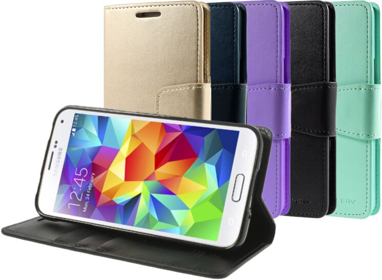 Чохол Mercury Sonata Diary для Samsung Galaxy S5 (G900) - Black: фото 11 з 11