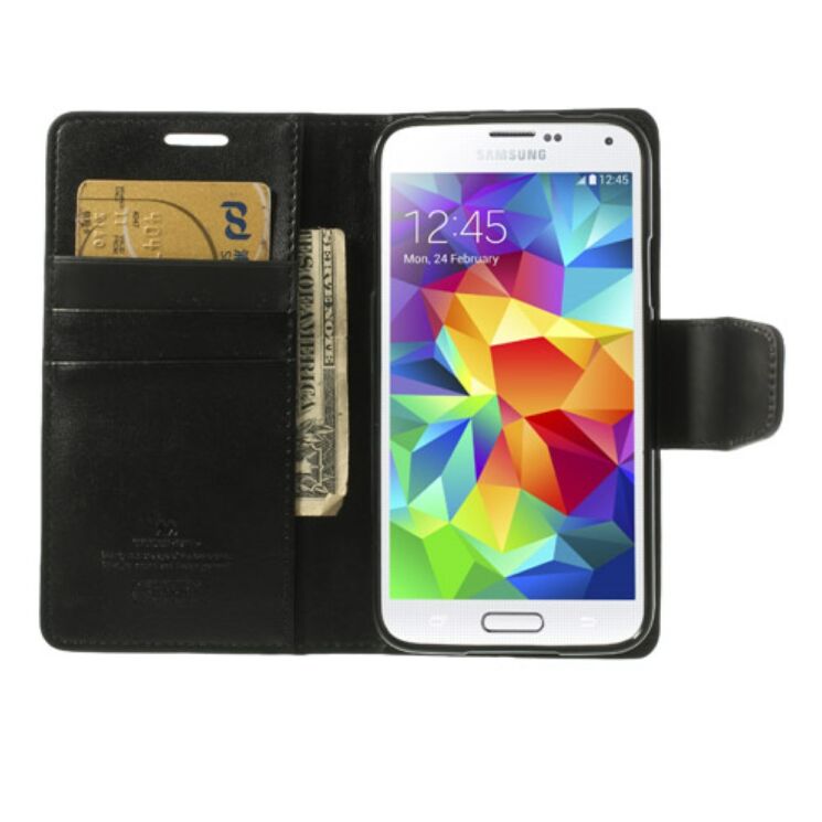 Чохол Mercury Sonata Diary для Samsung Galaxy S5 (G900) - Black: фото 5 з 11