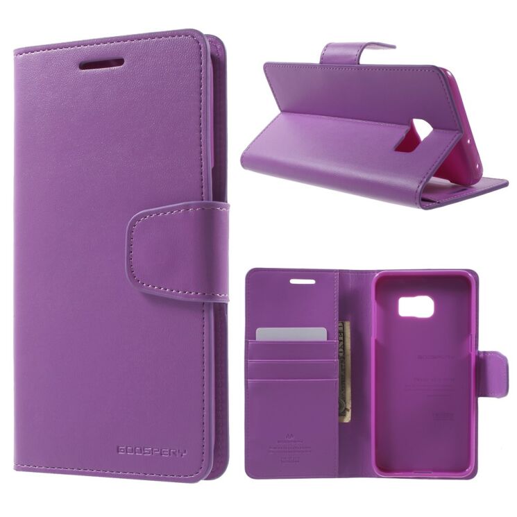 Чохол MERCURY Sonata Diary для Samsung Galaxy S6 edge+ (G928) - Violet: фото 1 з 9