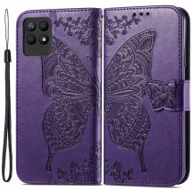 Чехол UniCase Butterfly Pattern для Realme 8i / Realme Narzo 50 - Purple: фото 1 из 11
