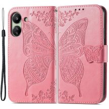 Чохол UniCase Butterfly Pattern для Xiaomi Redmi 13C / Poco C65 - Pink: фото 1 з 5