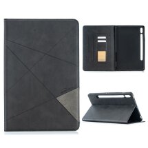 Чохол UniCase Geometric Style для Samsung Galaxy Tab S7 (T870/875) / S8 (T700/706) - Black: фото 1 з 10