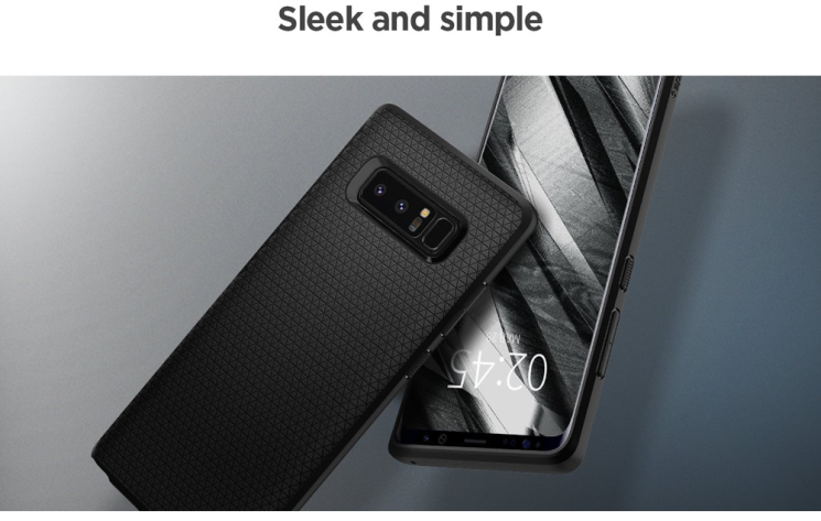 Защитная накладка Spigen SGP Liquid Air для Samsung Galaxy Note 8 (N950): фото 9 из 11