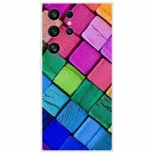 Силіконовий (TPU) чохол Deexe Life Style для Samsung Galaxy S24 Ultra (S928) - Colorful Block: фото 1 з 3