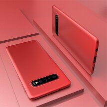 Силіконовий (TPU) чохол X-LEVEL Matte для Samsung Galaxy S10 (G973) - Red: фото 1 з 7