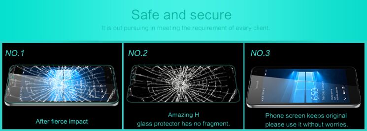 Защитное стекло NILLKIN Amazing H для Microsoft Lumia 650: фото 11 из 15
