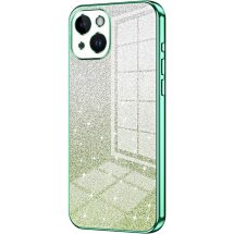 Защитный чехол Deexe Sparkles Cover для Apple iPhone 14 - Green: фото 1 из 7