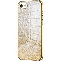 Защитный чехол Deexe Sparkles Cover для Apple iPhone SE 2 / 3 (2020 / 2022) / iPhone 8 / iPhone 7 - Gold: фото 1 из 7