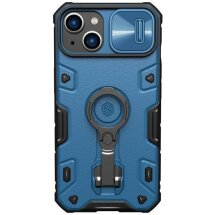 Защитный чехол NILLKIN CamShield Armor Pro для Apple iPhone 14 Plus - Blue: фото 1 из 12